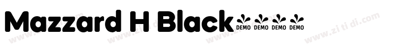 Mazzard H Black字体转换